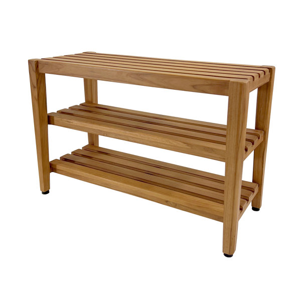 Rebrilliant Solid Wood Storage Bench Wayfair